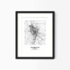 Eleville Unframed Rochester Minnesota City View Abstract Modern Map Art Print Poster Wall Office Home Decor Line Art wgn710 - Image 4