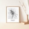 Eleville Unframed Rochester Minnesota City View Abstract Modern Map Art Print Poster Wall Office Home Decor Line Art wgn710 - Image 5