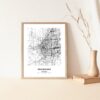 Eleville Unframed Rockford Illinois City View Abstract Modern Map Art Print Poster Wall Office Home Decor Line Art wgn711 - Image 5