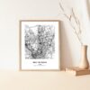 Eleville Unframed Round Rock Texas City View Abstract Modern Map Art Print Poster Wall Office Home Decor Line Art wgn713 - Image 5