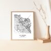 Eleville Unframed San Mateo California City View Abstract Modern Map Art Print Poster Wall Office Home Decor Line Art wgn716 - Image 5