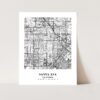 Eleville Unframed Santa Ana California City View Abstract Modern Map Art Print Poster Wall Office Home Decor Line Art wgn718 - Image 3