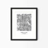 Eleville Unframed Santa Clara California City View Abstract Modern Map Art Print Poster Wall Office Home Decor Line Art wgn719 - Image 4