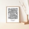 Eleville Unframed Santa Clara California City View Abstract Modern Map Art Print Poster Wall Office Home Decor Line Art wgn719 - Image 5