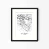 Eleville Unframed Santa Clarita California City View Abstract Modern Map Art Print Poster Wall Office Home Decor Line Art wgn720 - Image 4