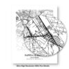 Eleville Unframed Santa Clarita California City View Abstract Modern Map Art Print Poster Wall Office Home Decor Line Art wgn720 - Image 8