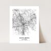 Eleville Unframed Santa Rosa California City View Abstract Modern Map Art Print Poster Wall Office Home Decor Line Art wgn722 - Image 3