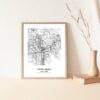 Eleville Unframed Santa Rosa California City View Abstract Modern Map Art Print Poster Wall Office Home Decor Line Art wgn722 - Image 5