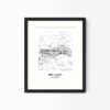 Eleville Unframed Simi Valley California City View Abstract Modern Map Art Print Poster Wall Office Home Decor Line Art wgn723 - Image 4