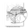 Eleville Unframed Simi Valley California City View Abstract Modern Map Art Print Poster Wall Office Home Decor Line Art wgn723 - Image 8