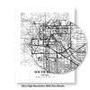 Eleville Unframed South Bend Indiana City View Abstract Modern Map Art Print Poster Wall Office Home Decor Line Art wgn724 - Image 8