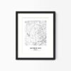 Eleville Unframed South Fulton Georgia City View Abstract Modern Map Art Print Poster Wall Office Home Decor Line Art wgn725 - Image 4
