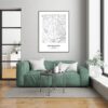 Eleville Unframed South Fulton Georgia City View Abstract Modern Map Art Print Poster Wall Office Home Decor Line Art wgn725 - Image 7