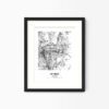 Eleville Unframed Sparks Nevada City View Abstract Modern Map Art Print Poster Wall Office Home Decor Line Art wgn726 - Image 4
