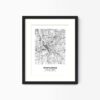 Eleville Unframed Springfield Massachusetts City View Abstract Modern Map Art Print Poster Wall Office Home Decor Line Art wgn728 - Image 4