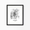 Eleville Unframed Springfield Illinois City View Abstract Modern Map Art Print Poster Wall Office Home Decor Line Art wgn729 - Image 4