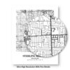Eleville Unframed Sterling Heights Michigan City View Abstract Modern Map Art Print Poster Wall Office Home Decor Line Art wgn731 - Image 8