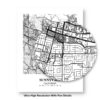 Eleville Unframed Sunnyvale California City View Abstract Modern Map Art Print Poster Wall Office Home Decor Line Art wgn734 - Image 8