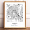 Eleville Unframed Surprise Arizona City View Abstract Modern Map Art Print Poster Wall Office Home Decor Line Art wgn735 - Image 2