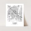 Eleville Unframed Surprise Arizona City View Abstract Modern Map Art Print Poster Wall Office Home Decor Line Art wgn735 - Image 3