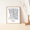 Eleville Unframed Torrance California City View Abstract Modern Map Art Print Poster Wall Office Home Decor Line Art wgn741 - Image 5