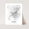 Eleville Unframed Vacaville California City View Abstract Modern Map Art Print Poster Wall Office Home Decor Line Art wgn743 - Image 3