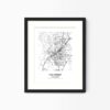 Eleville Unframed Vacaville California City View Abstract Modern Map Art Print Poster Wall Office Home Decor Line Art wgn743 - Image 4