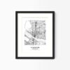 Eleville Unframed Vancouver Washington City View Abstract Modern Map Art Print Poster Wall Office Home Decor Line Art wgn744 - Image 4