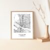 Eleville Unframed Vancouver Washington City View Abstract Modern Map Art Print Poster Wall Office Home Decor Line Art wgn744 - Image 5