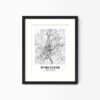 Eleville Unframed Worcester Massachusetts City View Abstract Modern Map Art Print Poster Wall Office Home Decor Line Art wgn755 - Image 4