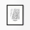 Eleville Unframed Yonkers New York City View Abstract Modern Map Art Print Poster Wall Office Home Decor Line Art wgn756 - Image 4