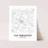 Eleville Unframed San Sebasti?n Puerto Rico City View Abstract Modern Map Art Print Poster Wall Office Home Decor Line Art wgn759 - Image 3