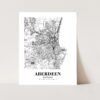Eleville Unframed Aberdeen Scotland City View Abstract Modern Map Art Print Poster Wall Office Home Decor Line Art wgn761 - Image 3