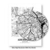 Eleville Unframed Aberdeen Scotland City View Abstract Modern Map Art Print Poster Wall Office Home Decor Line Art wgn761 - Image 8