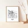 Eleville Unframed Bari Italy City View Abstract Modern Map Art Print Poster Wall Office Home Decor Line Art wgn764 - Image 5