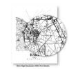 Eleville Unframed Bari Italy City View Abstract Modern Map Art Print Poster Wall Office Home Decor Line Art wgn764 - Image 8
