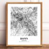 Eleville Unframed Bonn Germany City View Abstract Modern Map Art Print Poster Wall Office Home Decor Line Art wgn767 - Image 2