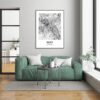 Eleville Unframed Bonn Germany City View Abstract Modern Map Art Print Poster Wall Office Home Decor Line Art wgn767 - Image 7