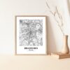 Eleville Unframed Bradford England City View Abstract Modern Map Art Print Poster Wall Office Home Decor Line Art wgn768 - Image 5