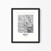 Eleville Unframed Brent England City View Abstract Modern Map Art Print Poster Wall Office Home Decor Line Art wgn769 - Image 4