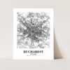 Eleville Unframed Bucharest Romania City View Abstract Modern Map Art Print Poster Wall Office Home Decor Line Art wgn770 - Image 3