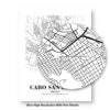 Eleville Unframed Cabo San Lucas Mexico City View Abstract Modern Map Art Print Poster Wall Office Home Decor Line Art wgn771 - Image 8
