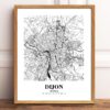 Eleville Unframed Dijon France City View Abstract Modern Map Art Print Poster Wall Office Home Decor Line Art wgn776 - Image 2