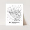 Eleville Unframed Dunfermline Scotland City View Abstract Modern Map Art Print Poster Wall Office Home Decor Line Art wgn781 - Image 3