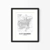 Eleville Unframed East Kilbride Scotland City View Abstract Modern Map Art Print Poster Wall Office Home Decor Line Art wgn783 - Image 4