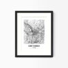 Eleville Unframed Grenoble France City View Abstract Modern Map Art Print Poster Wall Office Home Decor Line Art wgn789 - Image 4