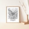 Eleville Unframed Grenoble France City View Abstract Modern Map Art Print Poster Wall Office Home Decor Line Art wgn789 - Image 5