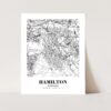 Eleville Unframed Hamilton Scotland City View Abstract Modern Map Art Print Poster Wall Office Home Decor Line Art wgn790 - Image 3