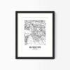 Eleville Unframed Hamilton Scotland City View Abstract Modern Map Art Print Poster Wall Office Home Decor Line Art wgn790 - Image 4