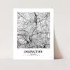 Eleville Unframed Islington England City View Abstract Modern Map Art Print Poster Wall Office Home Decor Line Art wgn791 - Image 3